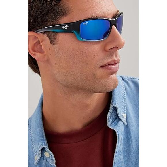 NWT Maui Jim Unisex Barrier Reef Wrap Sunglasses, Medium - Picture 4 of 4